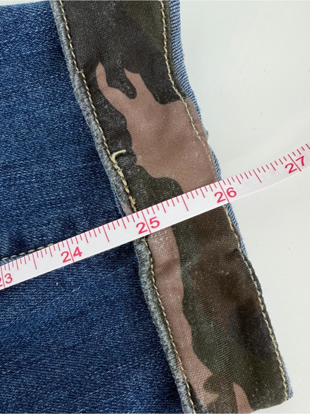 Judy Blue 2X Janette Camo Patch Skinny Jeans Plus Size Mid Rise Distressed Denim - Picture 12 of 15